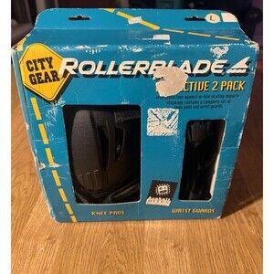 Vtg City Gear Rollerblade Protective Gear 2 Pack Knee Pads Wrist Guards Large